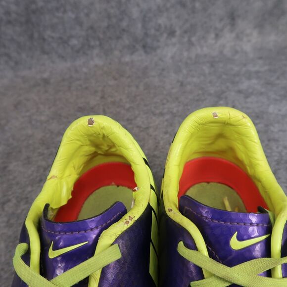 Nike Shoes Kids 5 Cleats Soccer Mercurial FG Sports Athletic Purple Volt Youth - Picture 13 of 16